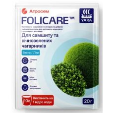 Минеральное удобрение для самшита и вечнозеленых кустарников 20 г YaraFolicare / ЯраФоликер