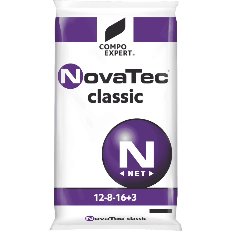 Комплексное минеральное удобрение NovaTec Classic Compo (НоваТек Классик Компо) 12-8-16-3+МЕ, 25кг