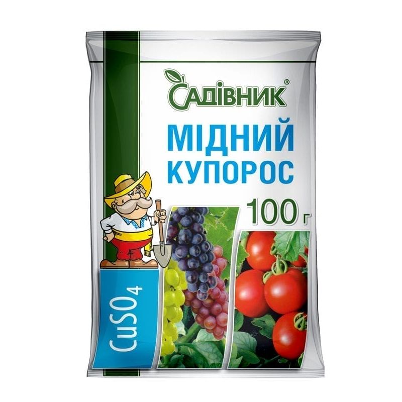 Медный купорос – фунгицид Садовник 100 г