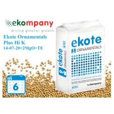 Добриво Ekote Ornamentals Plus Hi K 14-07-20+2MgO+TE (6 місяців) для контейнерних рослин, 25 кг