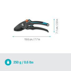 Секатор Gardena PremiumCut Pro dry wood с наковальней 24 мм