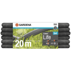 Шланг Gardena Liano Life Set текстильный садовый 13 мм 1/2" 20 м