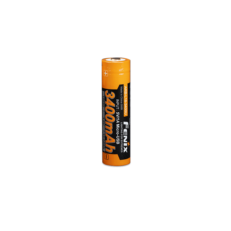Аккумулятор 18650 Fenix (3400 mAh) micro usb зарядка