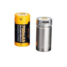 Аккумулятор 16340 Fenix (700 mAh) micro usb зарядка
