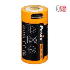 Аккумулятор 16340 Fenix (700 mAh) micro usb зарядка