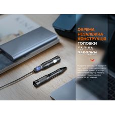 Fenix T6 тактическая ручка с фонариком черная