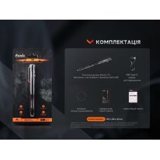Fenix T6 тактическая ручка с фонариком черная