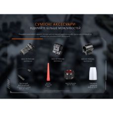Фонарь тактический ручной Fenix PD35R ACE LED 2000 лм + наключительный фонарь CL01 (черный) | Лимитированная серия