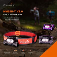 Фонарь налобный Fenix HM65R-T V2.0 темно-фиолетовый