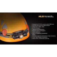 Фонарь налобный Fenix HL23 желтый