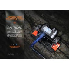 Фонарь налобный для бега Fenix HM65R-DT, черный