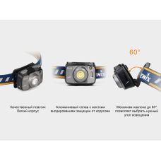 Фонарь налобный Fenix HL32R серый