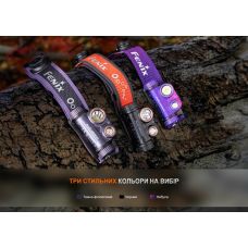 Фонарь налобный для бега Fenix HM65R-DT, фиолетовый