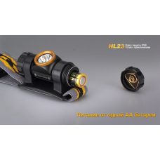 Фонарь налобный Fenix HL23 желтый