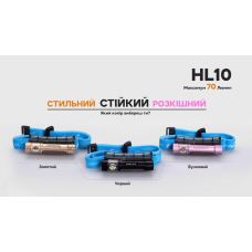 Фонарь налобный Fenix HL10 black