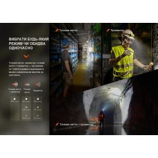 Фонарь налобный Fenix WH23R с бесконтактным датчиком