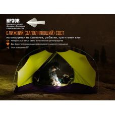 Фонарь налобный Fenix HP30R серый