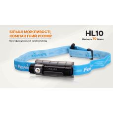 Фонарь налобный Fenix HL10 black