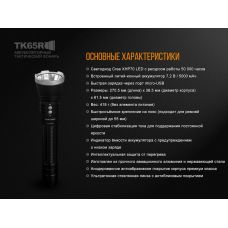 Фонарь ручной Fenix TK65R