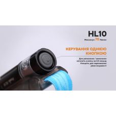 Фонарь налобный Fenix HL10 purple