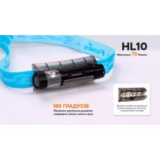 Фонарь налобный Fenix HL10 black