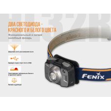 Фонарь налобный Fenix HL32R серый