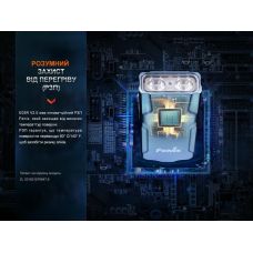 Фонарь наключительный Fenix E03R V2.0, синий