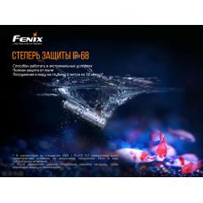 Фонарь ручной Fenix E02R черный