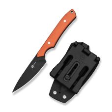 Ніж фіксований кишеньковий Civivi High Grass Field Knife (7,4 см) 14C28N / G10 помаранчевий з чохлом