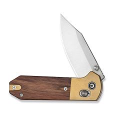 Ніж складаний кишеньковий Civivi Yonder Clip Point (7.3 см) 14C28N / Wood and Brass натуральний
