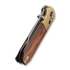 Ніж складаний кишеньковий Civivi Yonder Clip Point (7.3 см) 14C28N / Wood and Brass натуральний