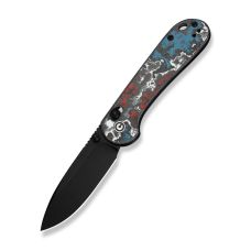Нож складной карманный Civivi Elementum (Crossbar Lock), (7.51 см) CPM S35VN / Nebula FatCarbon Fiber черный/красный/синий/белый