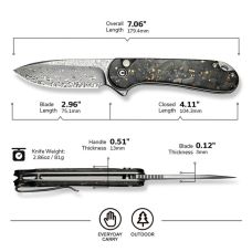 Нож складной Civivi Elementum II Shredded Carbon C18062P-10