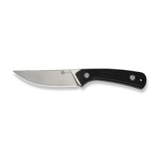 Ніж фіксований туристичний Civivi Carveth (9,1 см) AEB-L / G10 чорний з чохлом