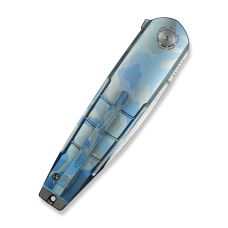 Ніж складаний туристичний Weknife Hull (9.9 см) Bohler M390 / Titanium синій