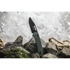 Чем складной Ganzo G768PT-GB сине-зеленый, черный клинок