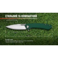 Нож Adimanti by Ganzo (Skimen design) складной зеленый