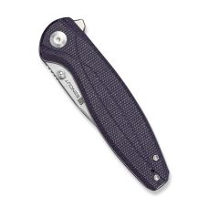 Ніж складаний туристичний Sencut Vyrce (8.9 см) D2 / Canvas Micarta фіолетовий