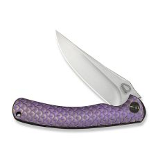 Ніж складаний туристичний Weknife Dracarys, (9.1 см) Böhler M390 / титан 6AL4V фіолетовий/золотий