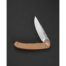 Ніж складаний туристичний Sencut Ingot (8.2 см) D2 / Aluminum коричневий