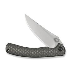 Ніж складаний туристичний Weknife Dracarys, (9.1 см) Böhler M390 / титан 6AL4V сірий
