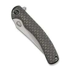 Ніж складаний туристичний Weknife Dracarys, (9.1 см) Böhler M390 / титан 6AL4V сірий