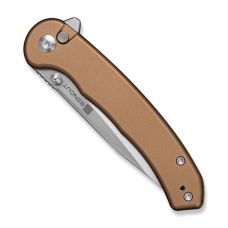 Ніж складаний туристичний Sencut Ingot (8.2 см) D2 / Aluminum коричневий