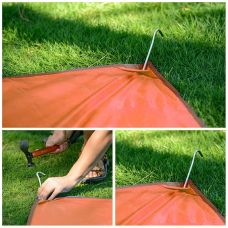 Тент универсальный Naturehike 210T NH15D005-X, 2,10х2,15м, оранжевый