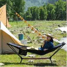 Гамак раскладной одноместный Naturehike Outdoor Folding Hammock NH20JJ011, 300D Oxford, черный