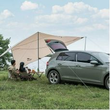 Тент для кемпинга Naturehike Car Rear Canopy NH21TM001, 590*340 см, золотой (с тремя стойками)