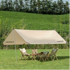 Тент для кемпинга Naturehike Girder NH20TM006, 150D, 400*292 см, золотой (с двумя стойками)