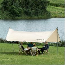 Тент для кемпинга Naturehike Girder NH20TM006, 150D, 400*292 см, золотой (с двумя стойками)