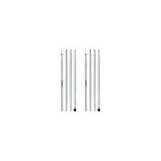 Стойки для тента стальные оцинкованные Naturehike Steel Poles Updated NH19PJ042, 25мм*2.4м, серые (2 шт)