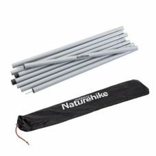 Стойки для тента стальные оцинкованные Naturehike Steel Poles Updated NH20PJ041, 16мм*2.0м, серые (2 шт)